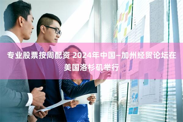 专业股票按周配资 2024年中国—加州经贸论坛在美国洛杉矶举行