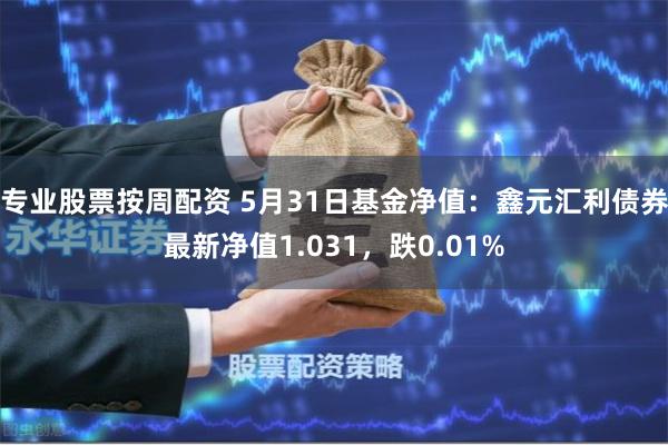 专业股票按周配资 5月31日基金净值：鑫元汇利债券最新净值1.031，跌0.01%