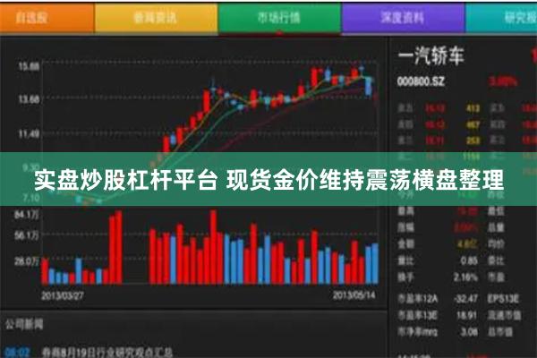 实盘炒股杠杆平台 现货金价维持震荡横盘整理