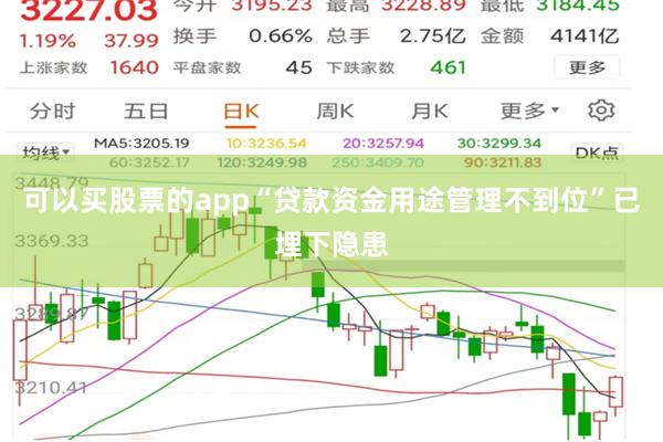 可以买股票的app“贷款资金用途管理不到位”已埋下隐患